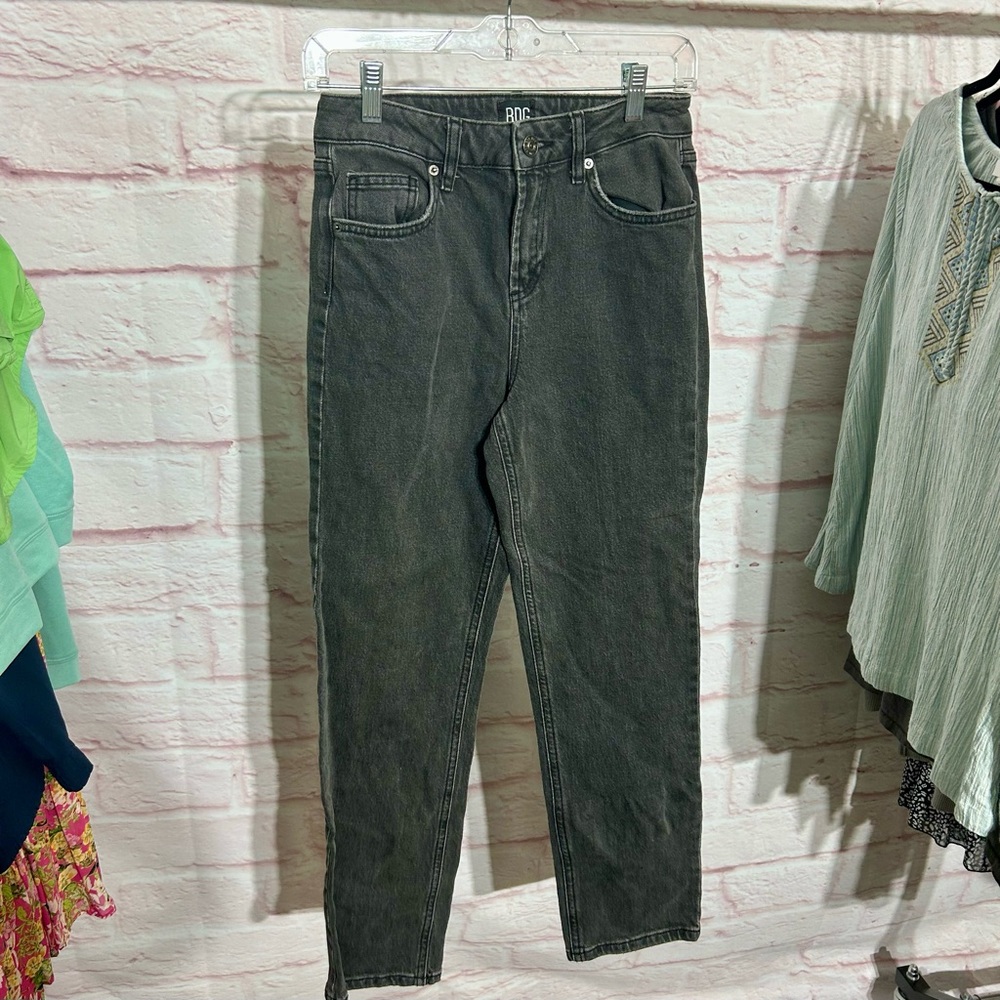 Urban‎ Outfitters BDG Black High Rise Straight Kick Jeans